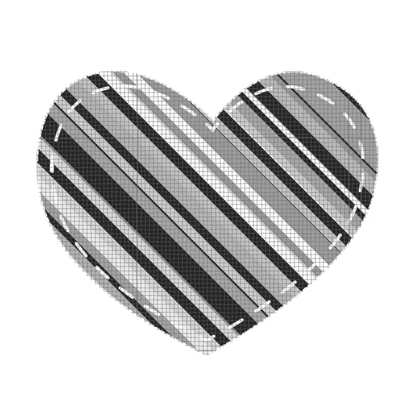 Desenho do vetor cardíaco em formato eps 10 — Vetor de Stock