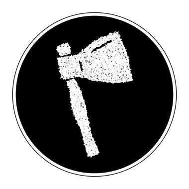 Bir balta basit doodle