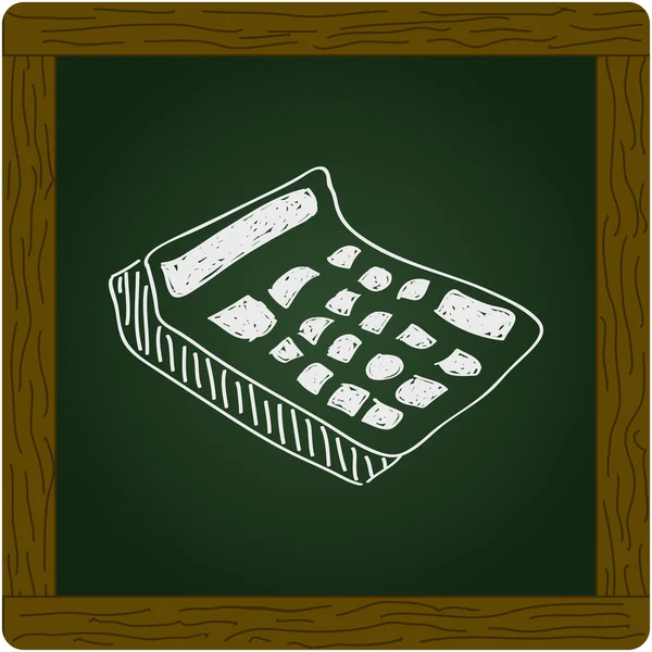 Doodle prosty kalkulator — Wektor stockowy
