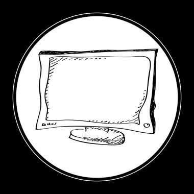 Bir televizyon basit doodle