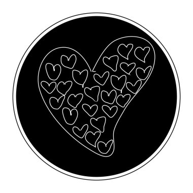 aşk kalp basit doodle