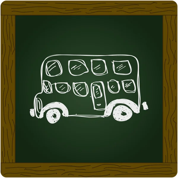 Einfaches Doodle eines Busses — Stockvektor