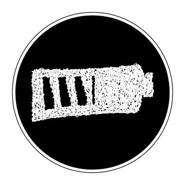 Bir pil, basit doodle