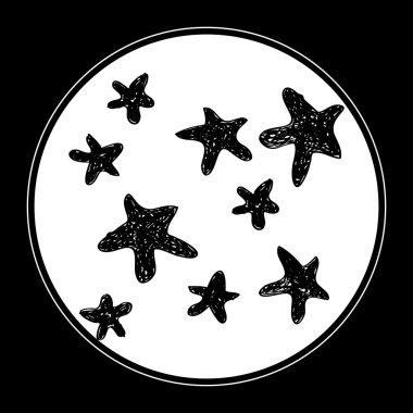 Bir yıldızın basit doodle