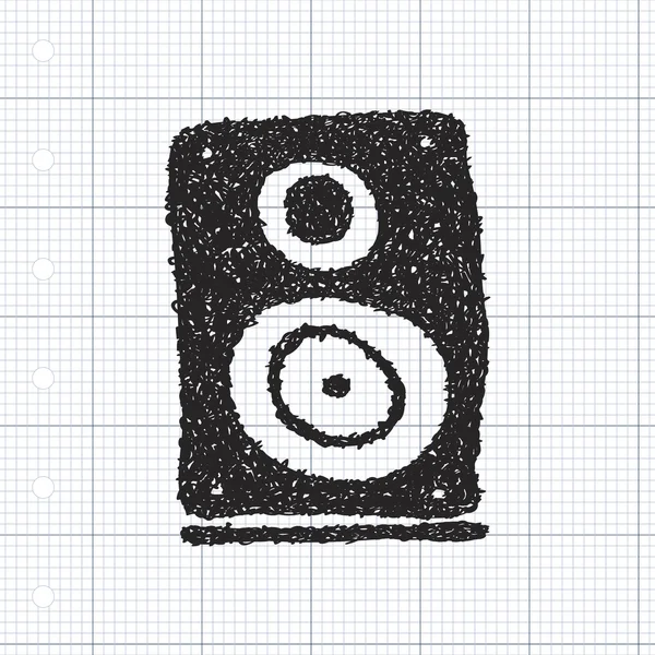 Απλή doodle του ένας ομιλητής — Διανυσματικό Αρχείο