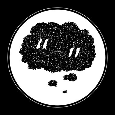 Bir teklif düşünce balonu basit doodle