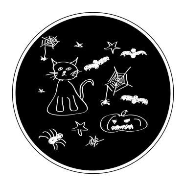 Cadılar Bayramı küme basit doodle