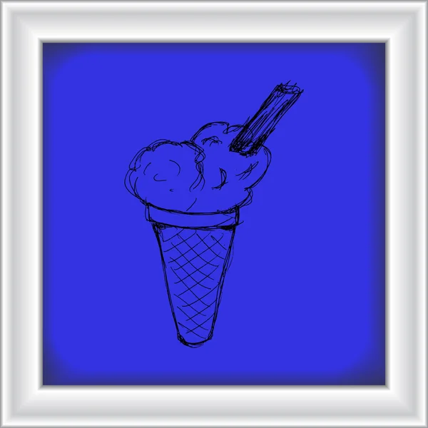 Illustration eines Eis — Stockvektor