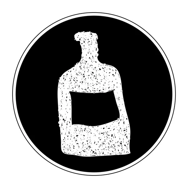 Simple doodle of a bottle — Stock Vector