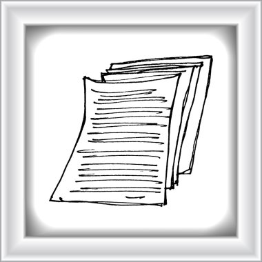 karikatür tarzı defter kümesi