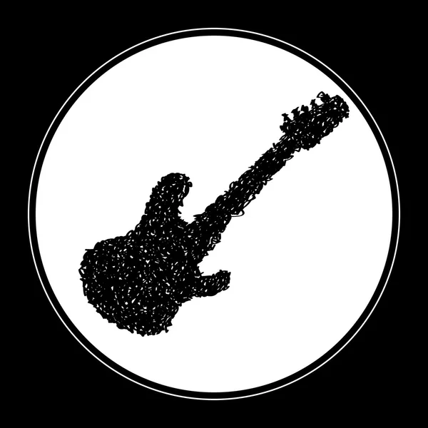 Проста каракуля гітари — стоковий вектор