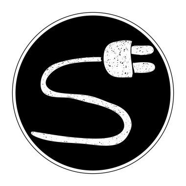 Güç kablosunun basit doodle