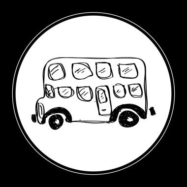 Otobüsün basit doodle