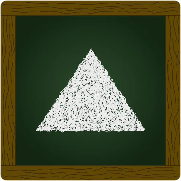 三角形の簡単な落書き — ストックベクタ
