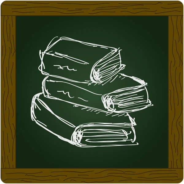 Eenvoudige doodle van een boek — Stockvector