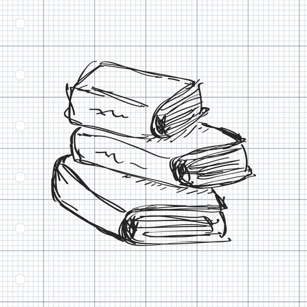 Doodle simples de um livro — Vetor de Stock