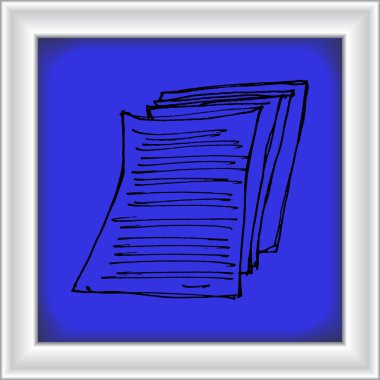 karikatür tarzı defter kümesi