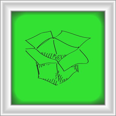 Bir kutu basit doodle