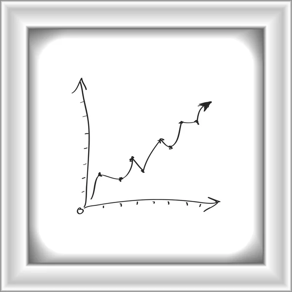 Enkla doodle för ett diagram — Stock vektor