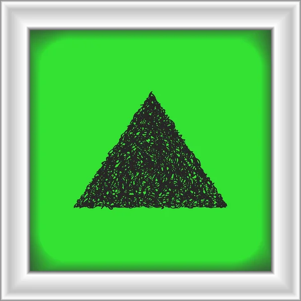 Simple gribouillage d'un triangle — Image vectorielle