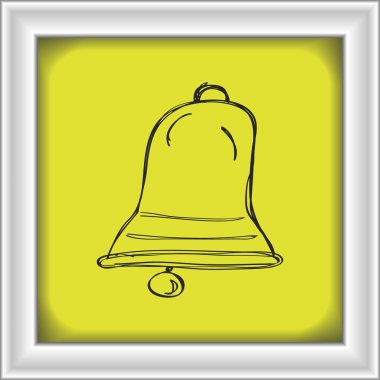 Bir çan, basit doodle