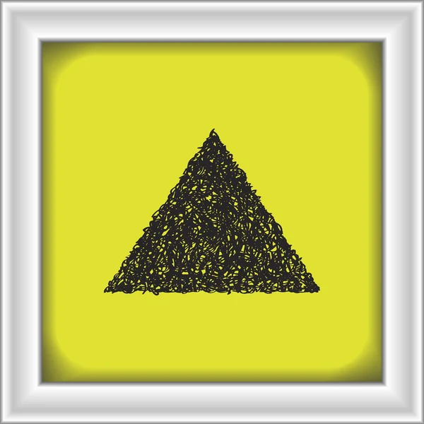 Simple gribouillage d'un triangle — Image vectorielle