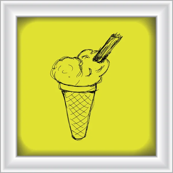 Illustration eines Eis — Stockvektor