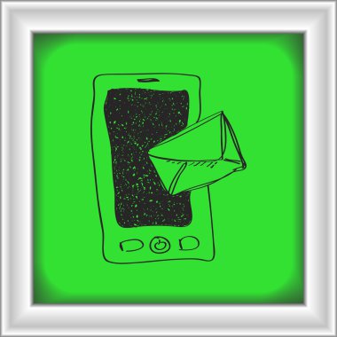 Bir mobil posta ile basit doodle