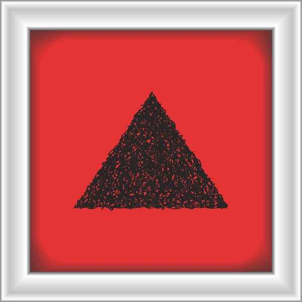 Doodle simples de um triângulo —  Vetores de Stock