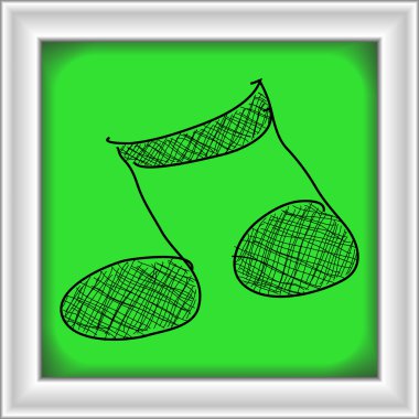 Müzik Not basit doodle