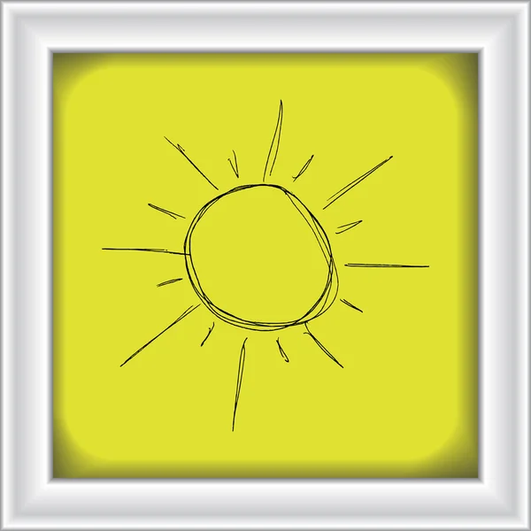 Illustration du soleil brille — Image vectorielle