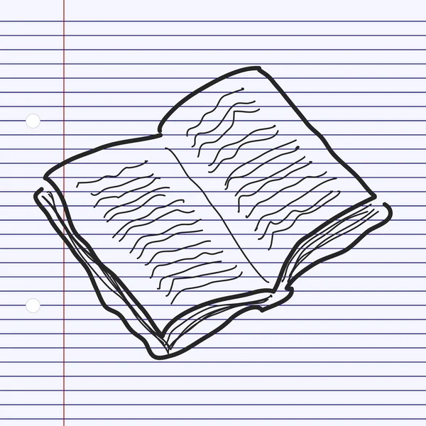 Egyszerű doodle-könyv — Stock Vector