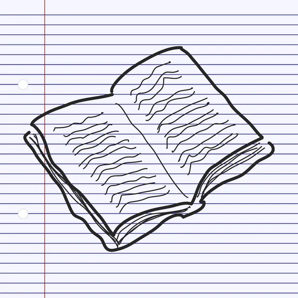 Doodle simples de um livro —  Vetores de Stock