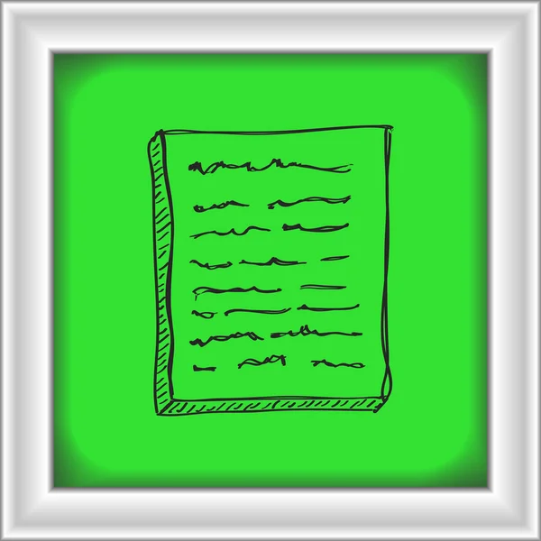 Απλή doodle μιας σελίδας — Διανυσματικό Αρχείο