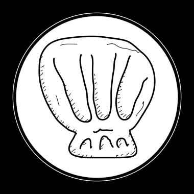 Bir kabuk basit doodle