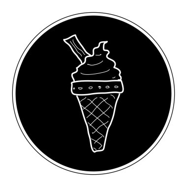 Bir dondurma basit doodle