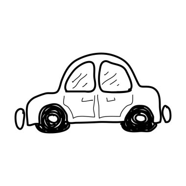Bir araba basit doodle