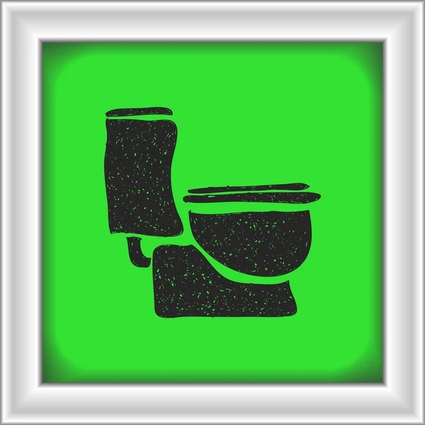 Doodle simples de um banheiro —  Vetores de Stock