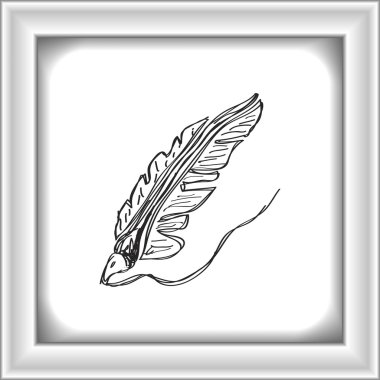 Bir Quill'in basit doodle