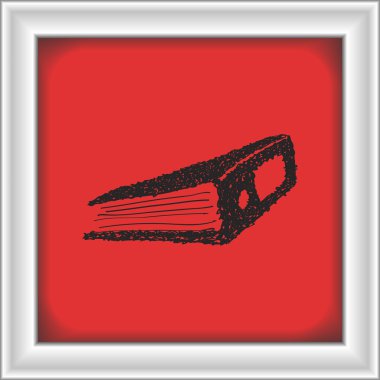 Bir yüzük cildin basit doodle