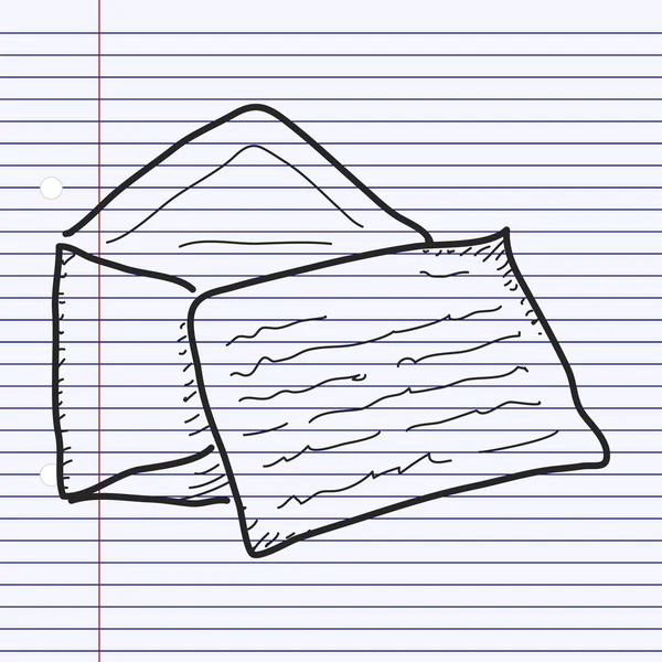 Doodle simples de uma carta —  Vetores de Stock