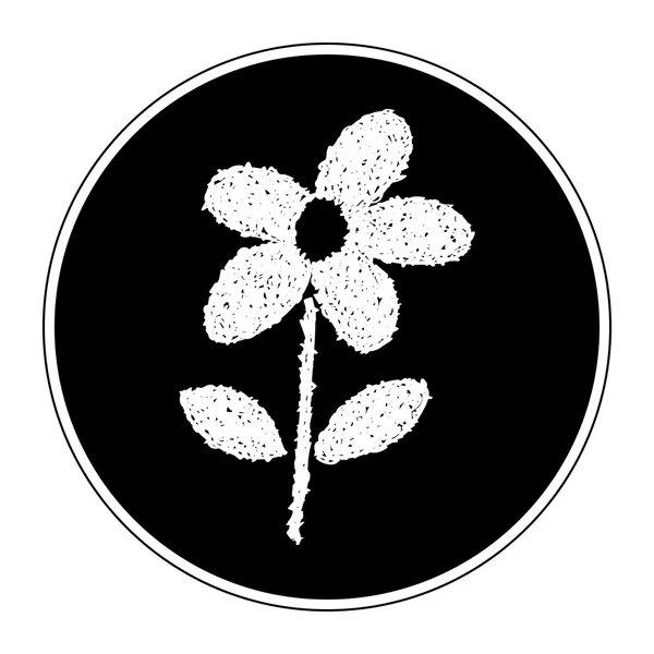 Jednoduchý doodle květ — Stockový vektor