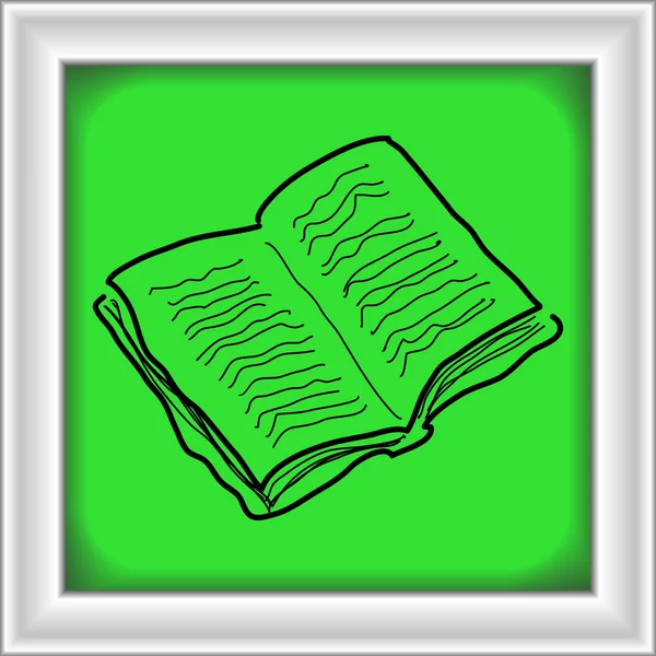 Απλή doodle του ένα βιβλίο — Διανυσματικό Αρχείο