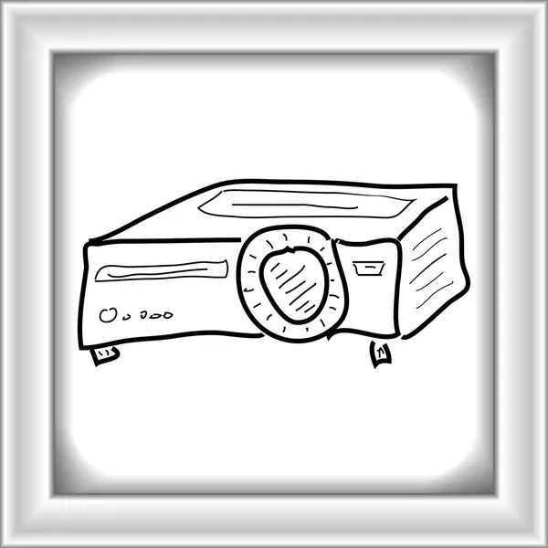 Простые каракули проектора — стоковый вектор