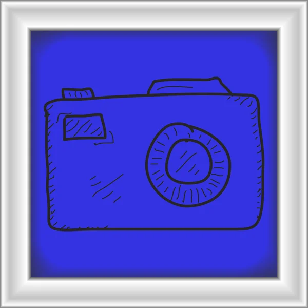 Garabato simple de una cámara — Archivo Imágenes Vectoriales