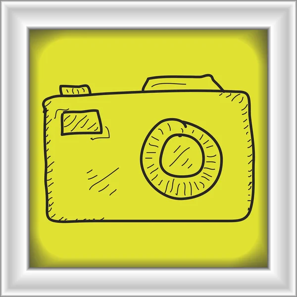 Einfaches Doodle einer Kamera — Stockvektor