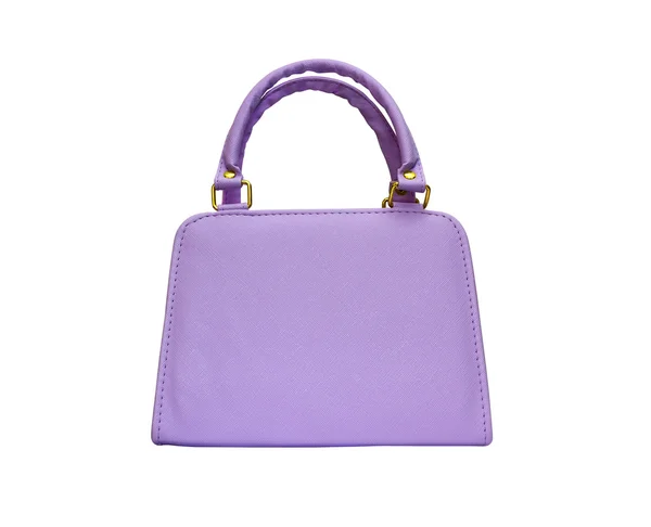 Violette Damenhandtasche isoliert — Stockfoto