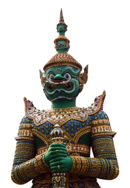 Yeşil Dev koruyucu beyaz arka plan üzerinde izole