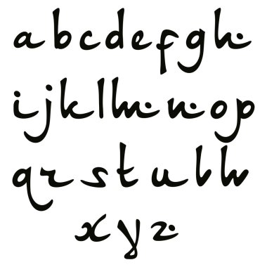 Vektör oryantal yazı tipi.