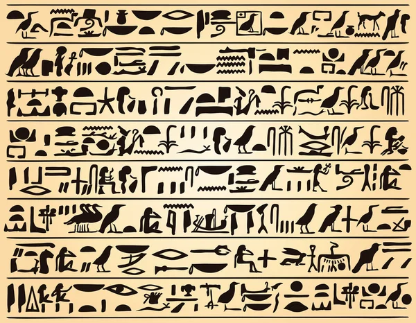 Jeroglíficos egipcios —  Fotos de Stock